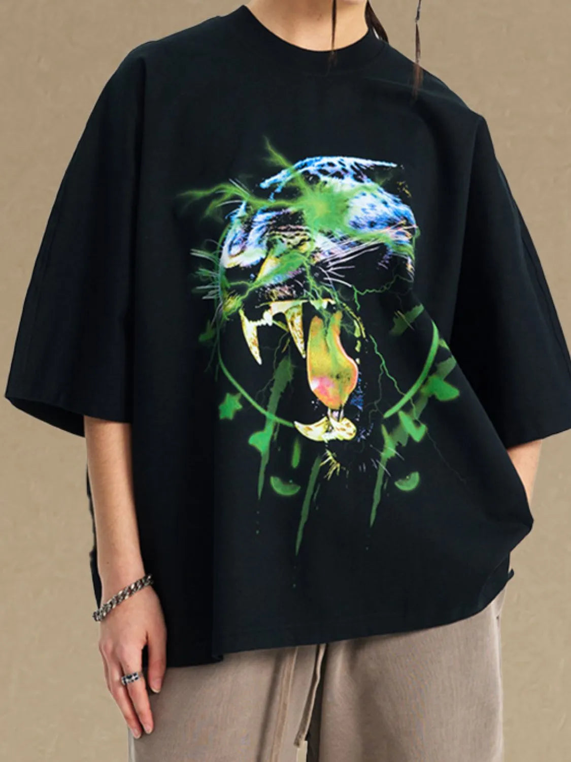 Men's Graphic Round Neck Half Sleeve T-Shirt