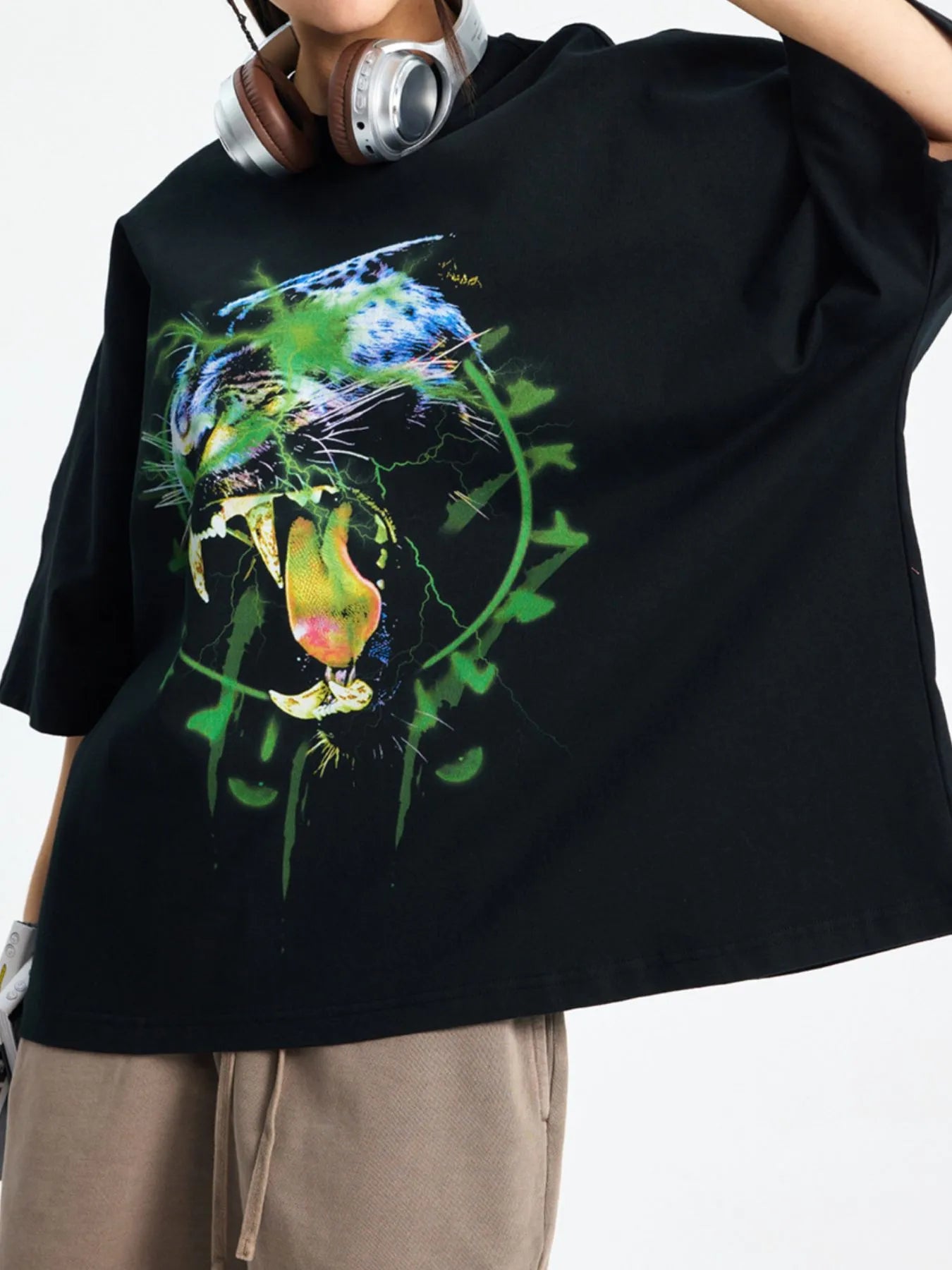 Men's Graphic Round Neck Short Sleeve T-Shirt