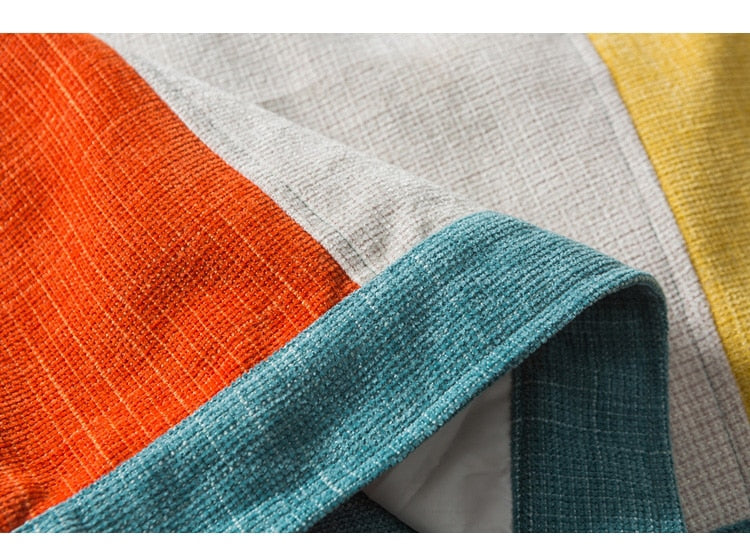 Patchwork Baggy Coat Men Vintage Harajuku Streetwear