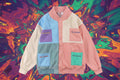 Patchwork Coat High Street College Streetwear